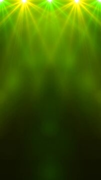 abstract background with green rays light effect