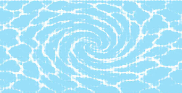 Blue and white water ripples light surface overlay background. 3d clear ocean surface pattern with reflection effect backdrop. Marble desaturated texture.