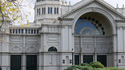 Fototapeta premium Architectural Detail of the Royal Exhibition Building in Melbourne Australia
