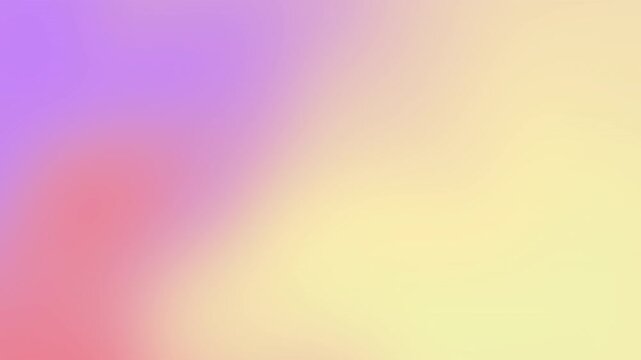 4k warm pastel gradient motion background with soft pink yellow and purple glowing colors