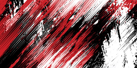 Gaming esport background striking stripes electric banner vector illustration design red black grunge brush wing comic pattern modern abstract concept livery stripes decal paint splash splatter.eps 10 © Samsul