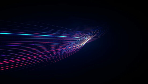 dynamic neon speed motion blur on dark futuristic athletic background