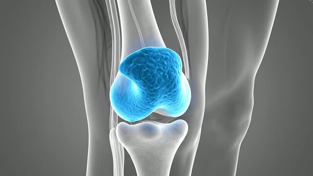 3D Anatomical Visualization of Human Knee Joint With Highlighted Meniscus, Ligaments, and Enhancements for Medical and Educational Uses