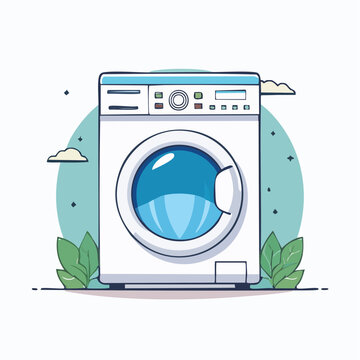 Washing Machine Illustration