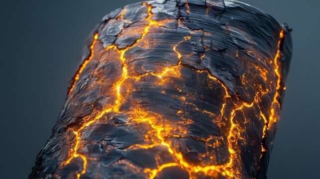 Lightning-Struck Wood Carbonization​ Texture​ poster background