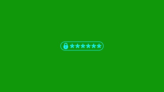 Password login field icon with padlock symbol and hidden characters.