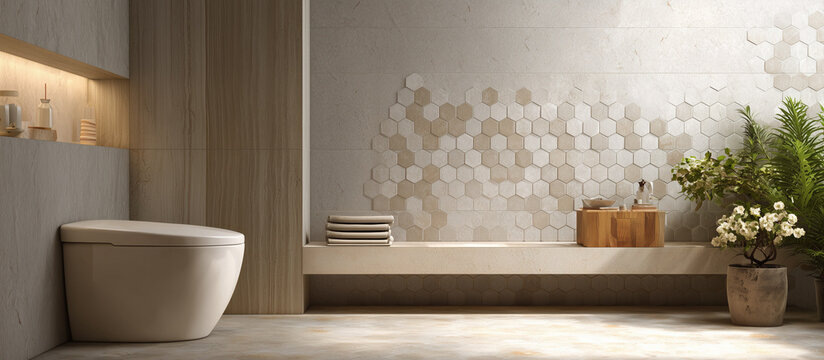 contemporary bathroom with mininalism desc