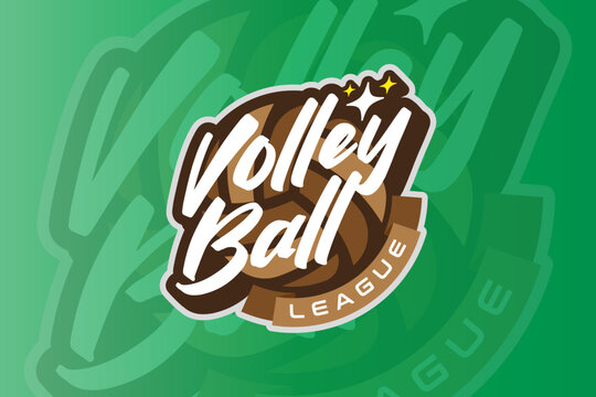 Clean and Dynamic Sports League Emblem Design with Modern Typography