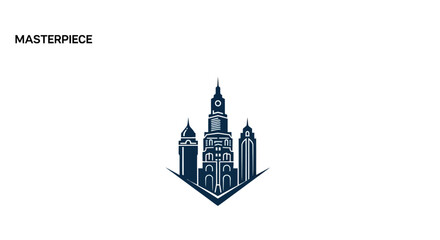 Fototapeta premium Detailed illustration of a castle.