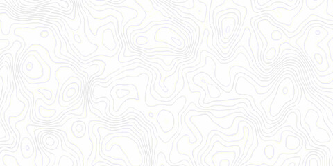 White topography topology vector white background fresh contour map texture. white seamless pattern wave Topography and geography map grid abstract backdrop. © Mr Jishana
