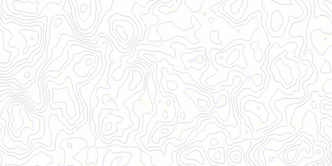 White topography topology vector white background fresh contour map texture. white seamless pattern wave Topography and geography map grid abstract backdrop. © Mr Jishana