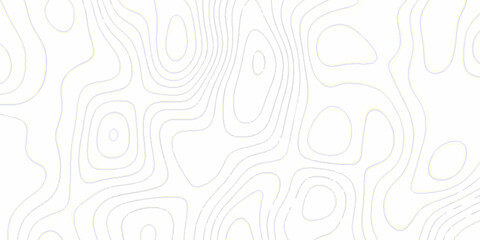 White topography topology vector white background fresh contour map texture. white seamless pattern wave Topography and geography map grid abstract backdrop. © Mr Jishana
