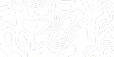 White topography topology vector white background fresh contour map texture. white seamless pattern wave Topography and geography map grid abstract backdrop. © Mr Jishana
