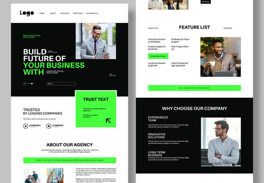 Business Landing Page Design Template