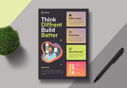 Creative Business Flyer Design Template Layout