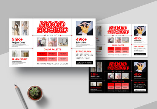 Creative Mood Board Template Layout