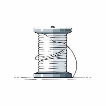 Spool of Thread with Needle