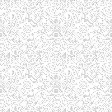 Abstract gray pattern design with repeating shapes for background or texture