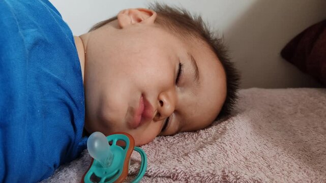 Sweet little baby boy sleep