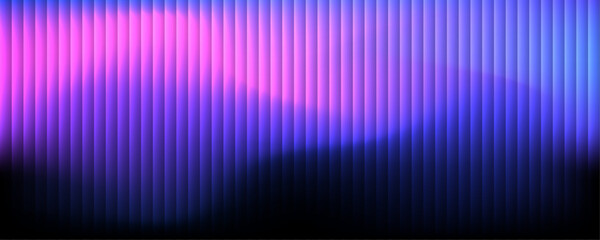 Purple frosted glass gradient with vertical ribbed lines. Soft neon reflections shimmer across abstract flowing textures. Perfect for digital art, UI, or modern tech visuals. © goldstock