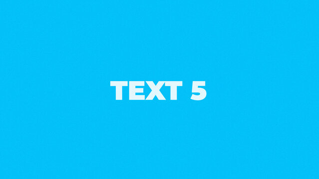Stomp Minimal Intro &ndash; 5 Text Sequence Fast Promo Flat Opener Widescreen