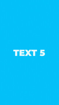 Stomp Minimal Intro &ndash; 5 Text Sequence Fast Promo Flat Opener Vertical