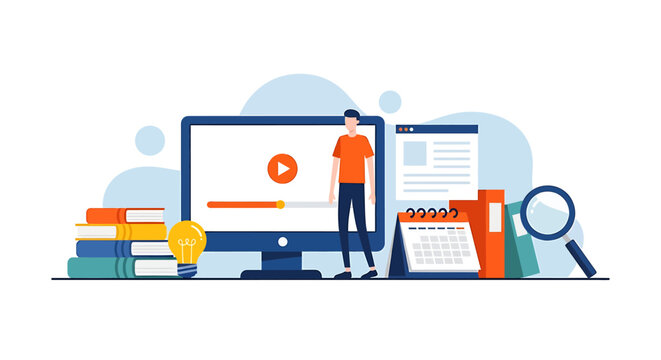 Online Learning and Education Platform with Digital Resources.