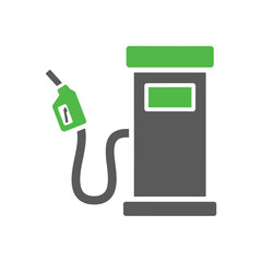 Fuel Dispenser Pump With Nozzle, Gas Station Equipment Display, Modern Clean Style, Industrial Vector Icons, Energy Equipment Symbols, Flat Illustration. © BlackVault Designs