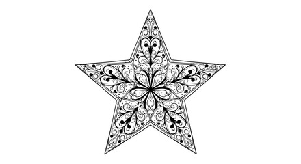 Fototapeta premium Ornate Star Design