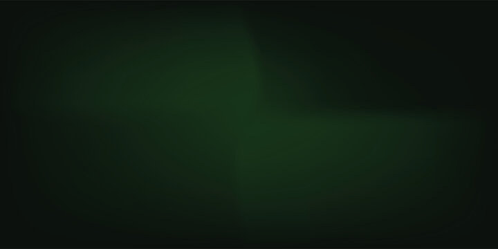 Abstract dark green neon light background. Smooth glowing matrix energy aura vector for technology, gaming, ecology, and modern design.
