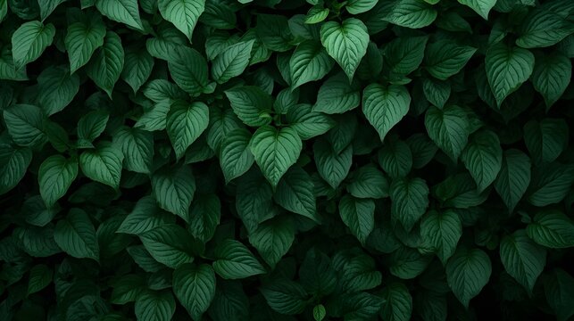 green leaves background in the garden