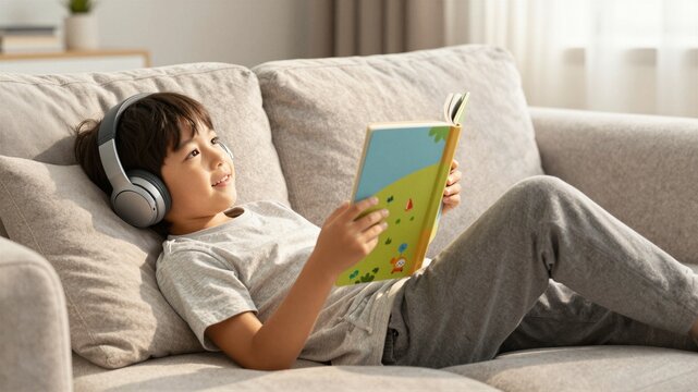 Generation alpha kid audiobooks headphones