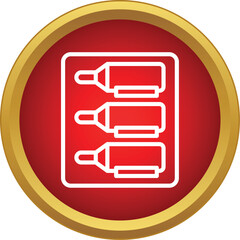 Obraz premium Wine bottles storing on a rack, representing cellar or collection concept