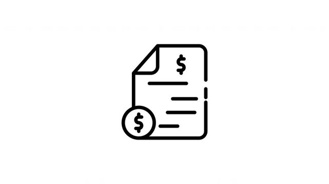 Financial invoice used in digital applications ideal for business presentations, web design, finance blogs, and educational resources.