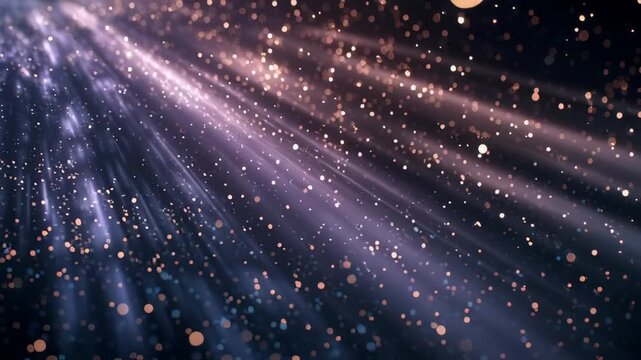 Cosmic rays in deep space galaxy.