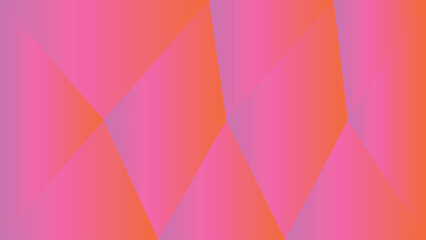 Fototapeta premium Geometric Abstract Shapes with Pink and Orange Gradient Design