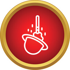 Obraz premium Magic hat and wand icon, symbolizing illusion, circus, and performance