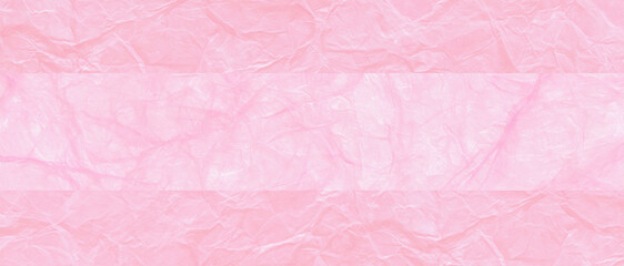 Fototapeta premium crumpled pink tissue paper background texture banner design surface material aesthetic