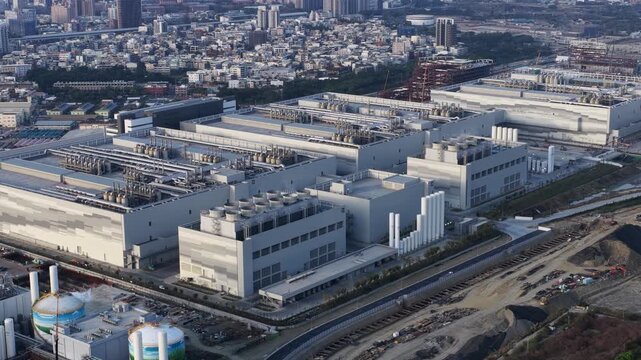 Aerial View of TSMC Semiconductor Manufacturing Facility