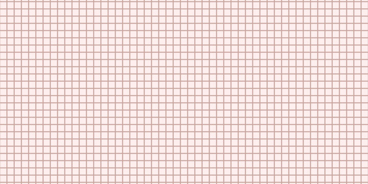 Grid paper. Lined sheet of abstract squared background with color graph. Geometric pattern for school, wallpaper, textures, notebook. Checkered blank on white background.