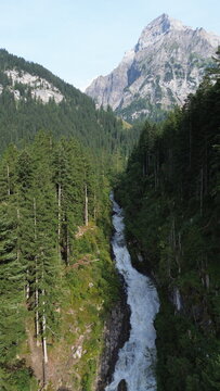 Aerial View of Simmenf&auml;lle, Lenk im Simmental, Bernese Oberland, Switzerland