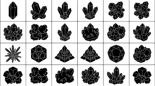 Knife tactical combat with double-edged blade gear icon set in polygon style for gaming and strategy