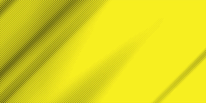 Minimalist black and yellow diagonal line engraving pattern background design