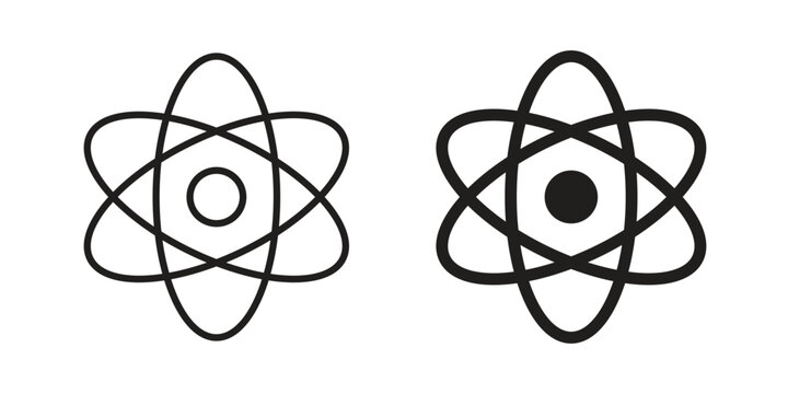Physics icon collection vector illustrations, Vector pictogram