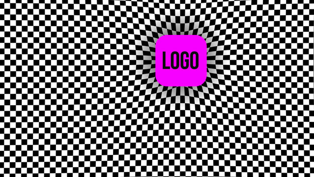 Checkerboard Logo Animation 3 &ndash; Dynamic Grid Logo Reveal, Abstract Square Pattern Motion, Modern Geometric Branding Intro for Promo and Digital Media
