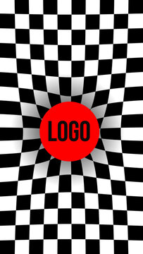 Checkerboard Logo Animation Vertical 1 &ndash; Dynamic Grid Logo Reveal in Vertical Format, Abstract Square Pattern Motion for Reels, Stories and Social Media Intro