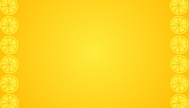 Orange Fruit Pattern. Citrus Slice Background. Minimal Hand Drawn Style.