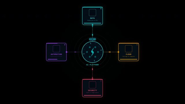 Digital ui schematic for sui network ecosystem. Suitable for tech presentations, cryptocurrency articles, blockchain infographics, cybersecurity reports, and web design projects.