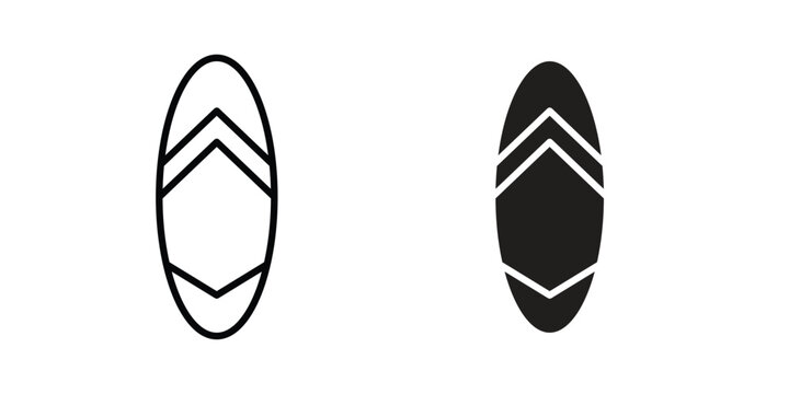 Surf board icon collection vector illustrations, Vector pictogram