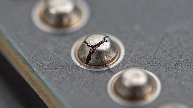Close-Up of Metal Surface Showing Cracks and Details